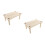 2Pièces Table Combat Bois Beige Hamster Écureuil Jeu Amusant 8