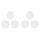 6 Pcs Round Travel White Dishes 2