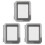 Raindrops 3pcs Waterproof Back Case Cover For 4 Camera 2