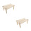 2Pièces Table Combat Bois Beige Hamster Écureuil Jeu Amusant 10