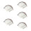60 Pcs Natural Eyebrow Stickers Fake Eyebrow Paste 10