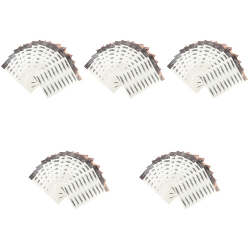 60 Pcs Natural Eyebrow Stickers Fake Eyebrow Paste 2