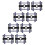 24Pcs Lightweight Plastic Train Wheels for DIY Model Train Assembly 2