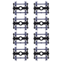 24Pcs Lightweight Plastic Train Wheels for DIY Model Train Assembly