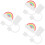 6 Pcs Cute Straw Tips Cover Lids Protectors Caps 8