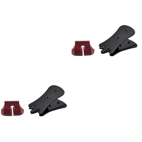 2Pcs Erhu Mute With Bridge Black 2