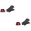 2Pcs Erhu Mute With Bridge Black 6