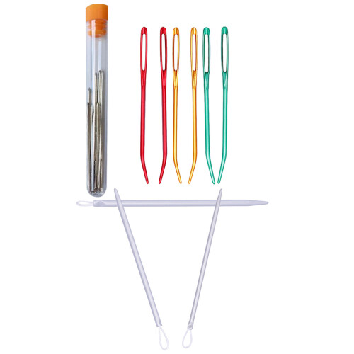 4 Sets Needle Tool Curved Sewing Needles Needlework Supplies For Hand 1