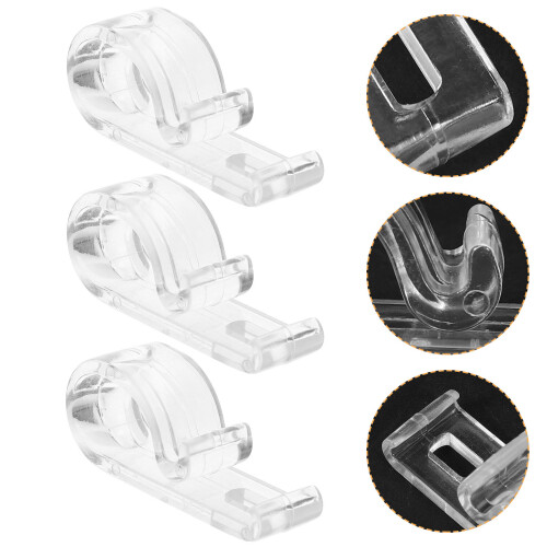 8 Pcs Roller Curtain Positioning Hook With Screws 2
