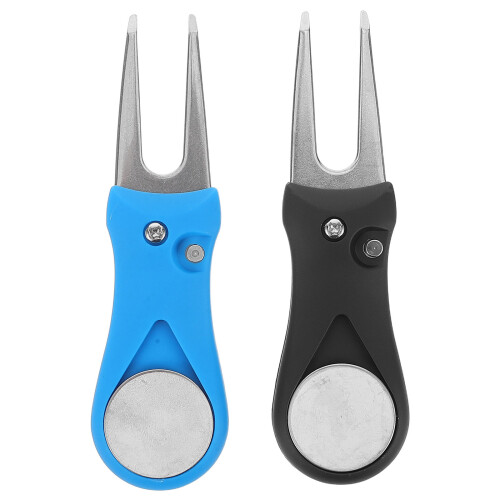 6 Pcs Foldable Golf Divot Repair Tool - Stainless Steel And Plastic 1