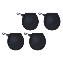 8Pcs Lightweight Black Golfs Wiping Bag Neoprene Cleaner Pouch