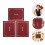 6Pcs Dark Red Paper Certificate Envelopes Diploma Holders 11