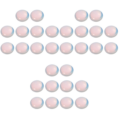 30 Pcs Diy Opal Kit Flat Bottom Patches Craft Stone Decoration 2