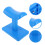 Blue Plastic Manicure Pedicure Stool for Home Comfortable Footrest 7