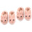 2Pairs Creative Pink Bunny Shape Slippers for Kids Warm and Nonslip 5