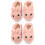 2Pairs Creative Pink Bunny Shape Slippers for Kids Warm and Nonslip 6