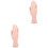 2 Pieces Nail Technician Practice Hand Extension Model For Fake Hands 3
