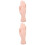 2 Pieces Nail Technician Practice Hand Extension Model For Fake Hands 5