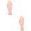2 Pieces Nail Technician Practice Hand Extension Model For Fake Hands 6