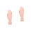 2 Pieces Nail Technician Practice Hand Extension Model For Fake Hands 4