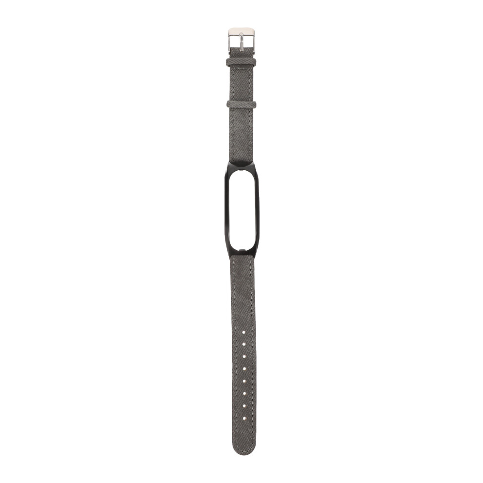 2Pcs Vintage Denim Pattern Watch Strap Grey Black For Fitness Black,Grey 3592249022754