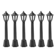 18Stk Mini Lampen Modell Schwarz Kinderspiel Simulationslicht