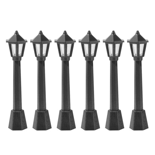 3 Count Mini Street Lights Christmas Models Small For Decoration