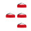 4Pcs Mini Soldier Backpack For 12 Inch Action Figures Red 7
