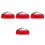 4Pcs Mini Soldier Backpack For 12 Inch Action Figures Red 5