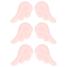 Clips De Pelo Decorativos Alas De Ángel Rosados En Tela