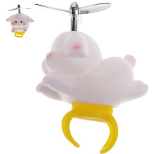 Bike Propeller Rabbit Shape Accessory 1pack White Pvc