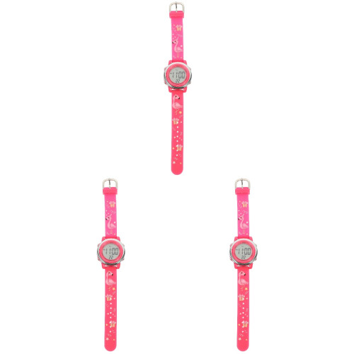 3Pcs Cartoon Kids Watch Waterproof LED Electronic For Students 1