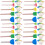 100 Pcs Kids Painting Sponge Brush Portable Practical Graffiti Tool 7