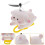 Bike Propeller Rabbit Shape Accessory 1pack White Pvc 8