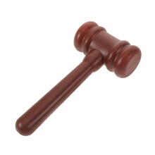 Plastic Judge Gavel for Kids Courtroom Roleplay Toy with Comfortable Grip and Safe Smooth Edges