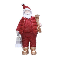 Statue de père noël, Figurine de-Les vêtements rouges portent ba