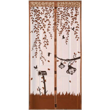 Self Sealing Insect Screen Door for Front Door, Heavy Duty Mesh Magnetic Soft Curtain, Magnetic Screen Door with Breathable and Transparent Fabric, Ha