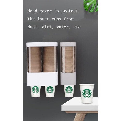 Home Office Cup Dispenser, Heat Resistant, Corrosion-Resistant, Pull-Type Cup Dispenser, Easy Mounting for Convenient Access 2