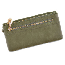 Bifold Clutch in Vegan Leather, Slim Design with Tassel Accent and Multi-function Wallet for Women (Practical and Chic)