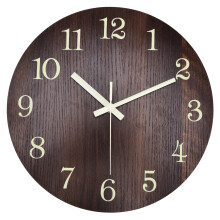 Vintage Clock With Energy Saving Quartz Movement, Silent Non-Ticking Operation For Peaceful Ambiance, Decorative Wooden Timepiece Suitable For All