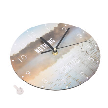 Modern Artistic Clock Design, Inspirational Quote Wall Clock with Low Noise Operation, Suitable for Bedrooms, Living Rooms, Study Areas (Battery Opera