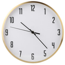 Oxidation Resistant Wooden Frame Glass Cover Clock, Modern Scandinavian Design Clock With Clear Digital Scale And Vintage Display For Bedroom,