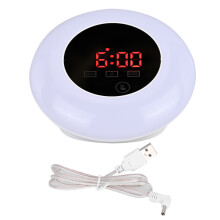 Versatile Smart Alarm Clock for Students, Sunrise Simulation Alarm Clock with Digital Hygrometer Thermometer for Office Workers, Heavy Sleepers