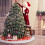 Tree Topper Christmas Tree Lights, Unique Design 8 Modes Warm White LED String Lights for Indoor Outdoor Decoration with Memory Function 8