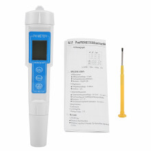 Oxidation Reduction Potential Tester pH and Temperature Meter with Raised Pattern for Pool Spa Aquarium and Garden Water Testing