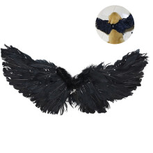Handcrafted White Feather Accessories, Safe and Secure Mini Angel Feather Wings for Pet Costumes