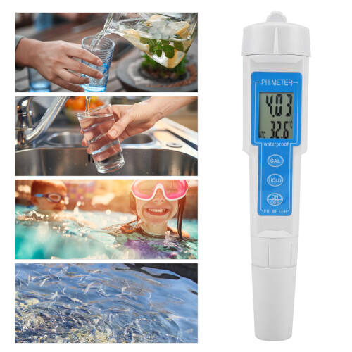 Oxidation Reduction Potential Tester pH and Temperature Meter with Raised Pattern for Pool Spa Aquarium and Garden Water Testing 1