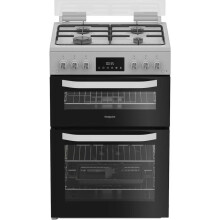 Hotpoint HDG6GDCW 60cm Gas Double Cooker - White