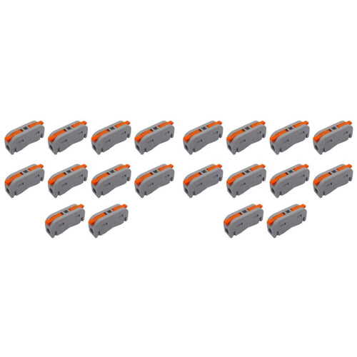 20Pcs  Quick Wire Conductor Connector Compact Cable Connector Universal Splicing Lighting Terminal Block Terminal