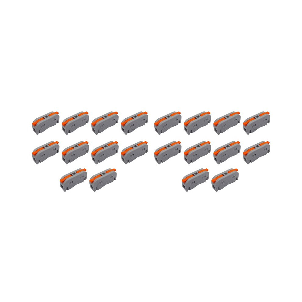 20Pcs Quick Wire Conductor Connector Compact Cable Connector Universal Splicing Lighting Terminal Block Terminal 4713927530951